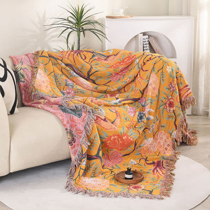 Ownkoti Exotic Garden 4-Layer Cotton Muslin Bedspread Quilt - image 6