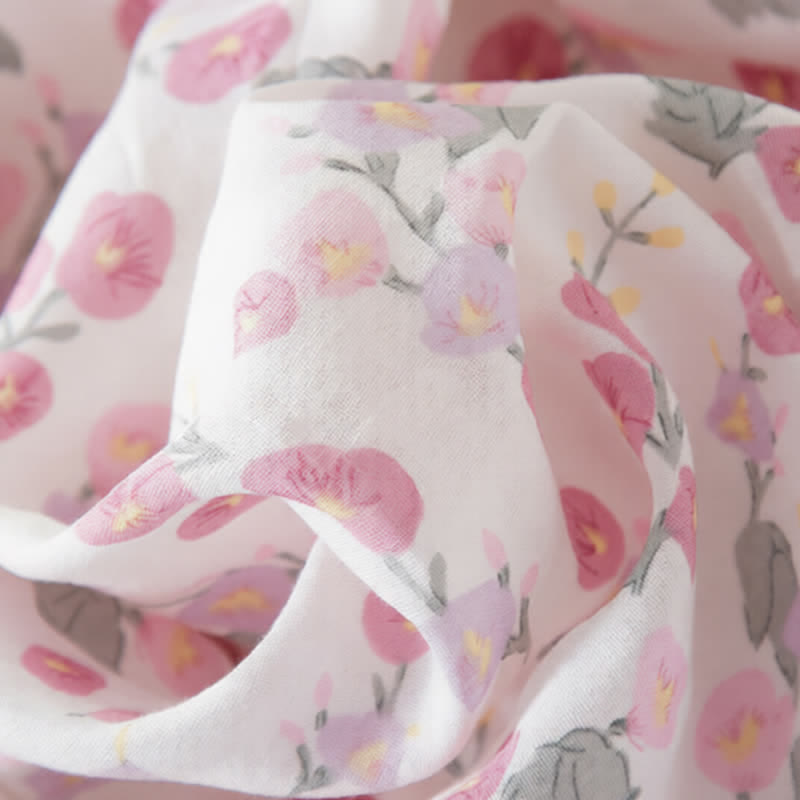 Ownkoti Pastoral Pink Floral Cotton Sleep Dress - image 8