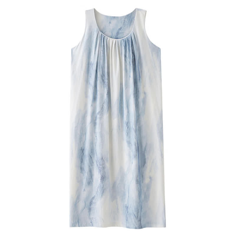 Ownkoti Sky Blue Sleeveless Padded Lounge Dress - image 10