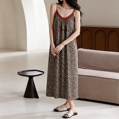 Ownkoti Leopard Print Cotton Night Dress - image 4