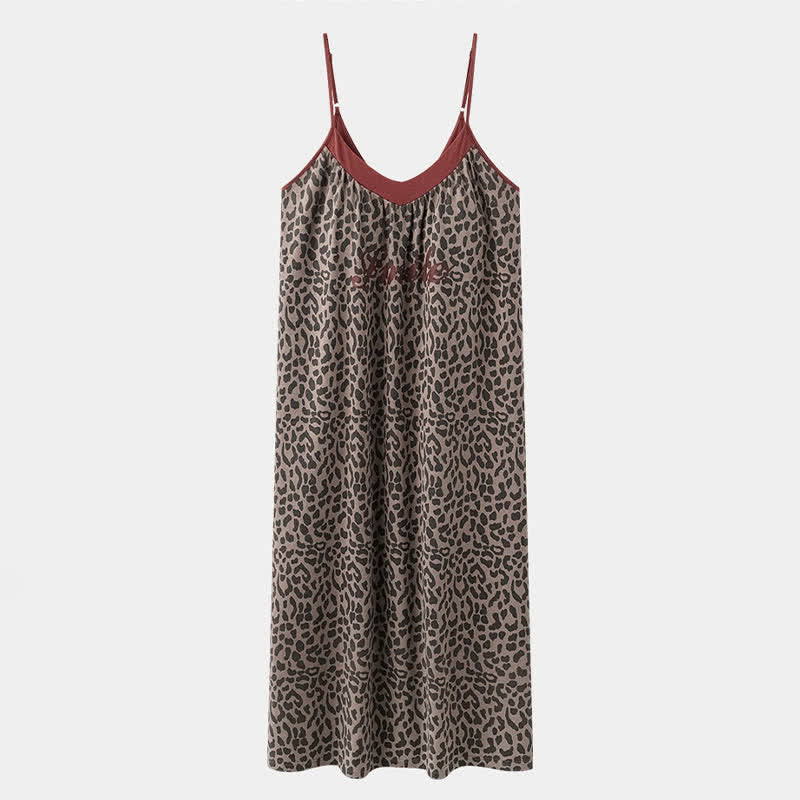 Ownkoti Leopard Print Cotton Night Dress - image 8