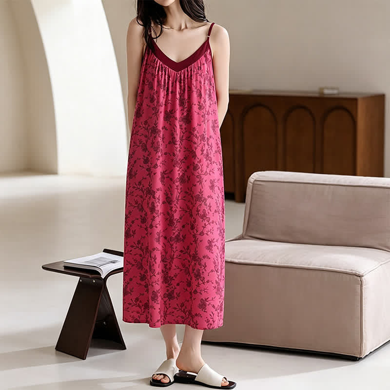 Ownkoti Rose Vine & Floral Cotton House Dress - image 2