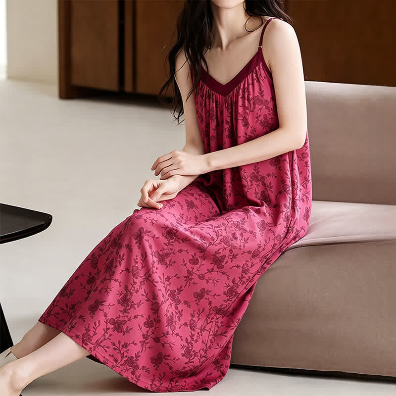 Ownkoti Rose Vine & Floral Cotton House Dress - image 1