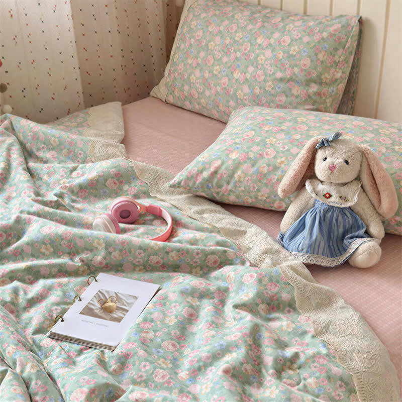 Ownkoti Lace Dream Floral Cotton Bedding Set - image 2