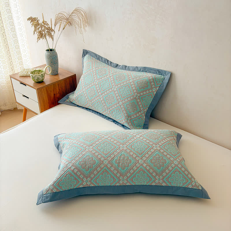 Ownkoti 3-Layer Cotton Gauze Jacquard Bedspread Quilt - image 10
