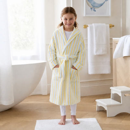 Ownkoti Pastel Stripe Cotton Kids Bathrobe - image 1