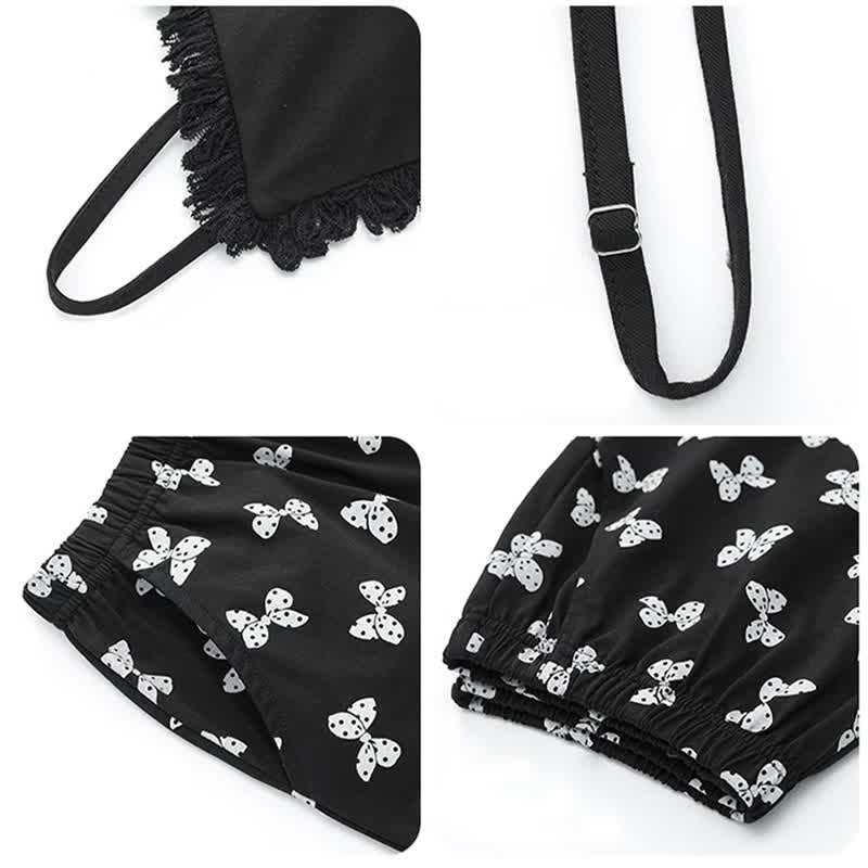 Ownkoti Cami & Bow Print Shorts Pajama Set - image 2