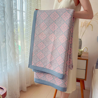 Ownkoti Cotton Gauze Yarn-Dyed Reversible Bedspread Quilt - image 8
