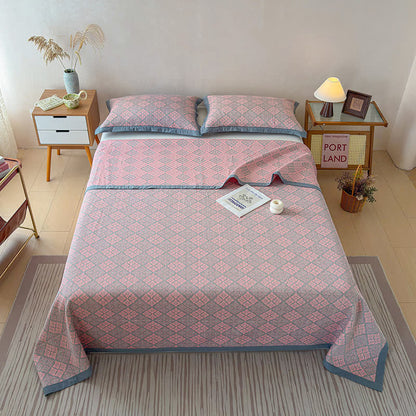 Ownkoti Cotton Gauze Yarn-Dyed Reversible Bedspread Quilt - image 6