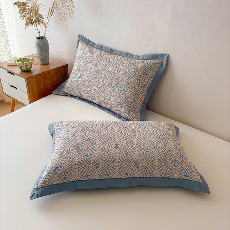 OwnkotiJacquard Reversible 3-layer Geometric Blanket Quilt - image 10