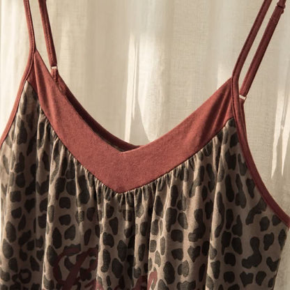 Ownkoti Leopard Print Cotton Night Dress - image 3