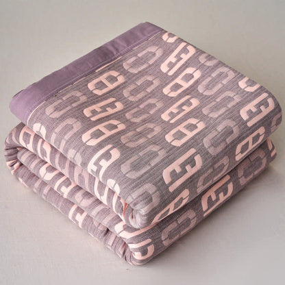 Ownkoti Geometric Jacquard Cotton Double Gauze Quilt - image 1