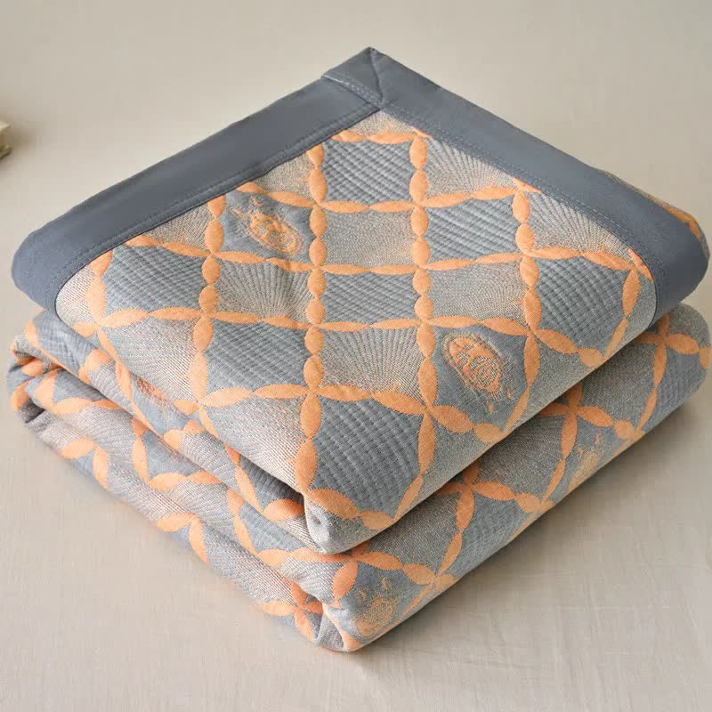 Ownkoti Reversible Lattice Jacquard Cotton Gauze Quilt - image 1
