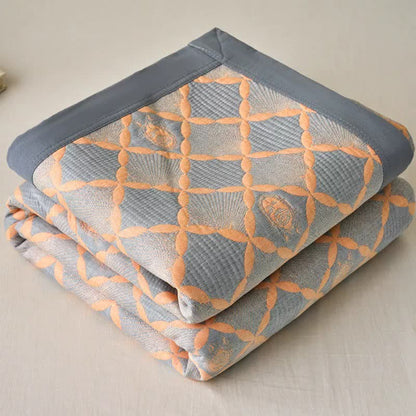 Ownkoti Reversible Lattice Jacquard Cotton Gauze Quilt - image 1