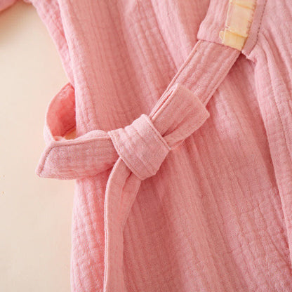 Ownkoti Ruffle Trim Kids' Cotton Muslin Robe - image 5