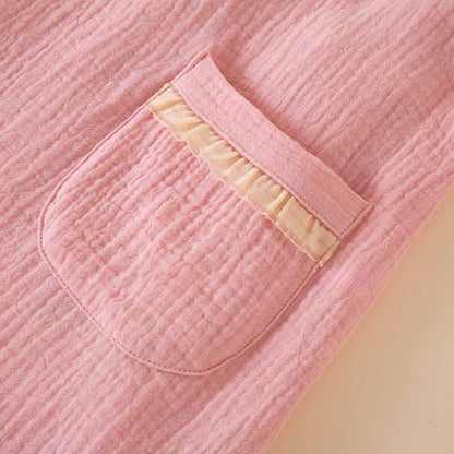 Ownkoti Ruffle Trim Kids' Cotton Muslin Robe - image 6
