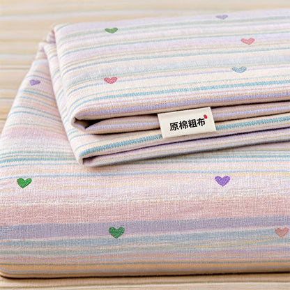 Ownkoti Pastel Rainbow Stripe Soft Bedding Set - image 2