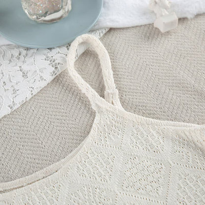Ownkoti Beige Jacquard Cami Shorts pajama Set - image 8
