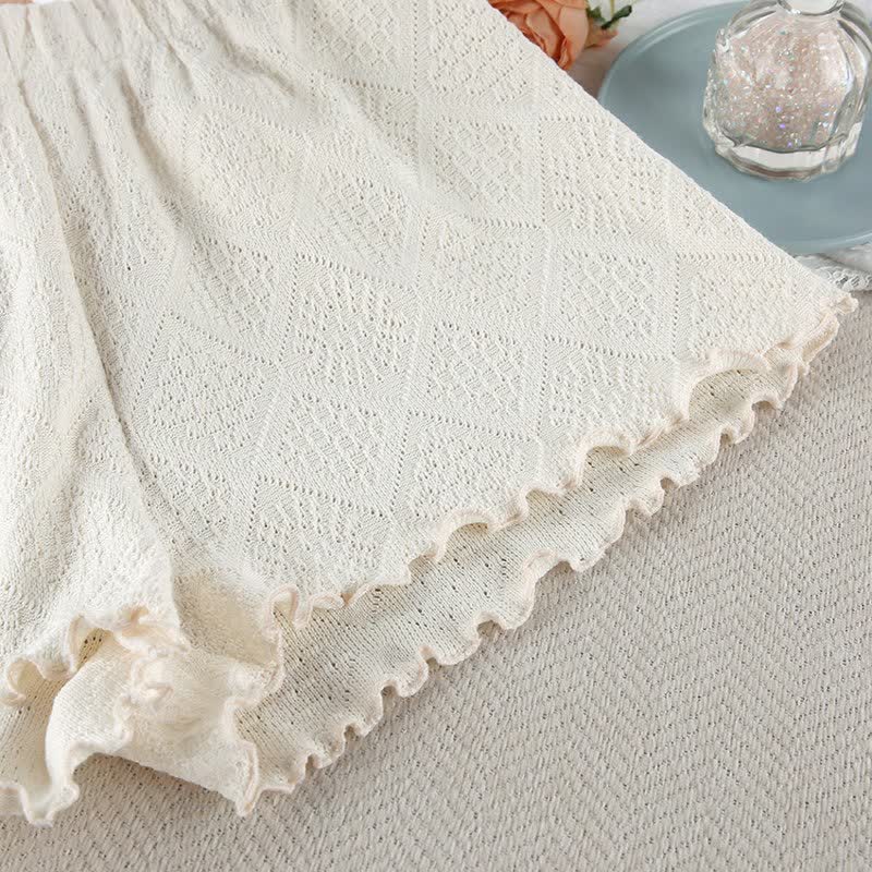 Ownkoti Beige Jacquard Cami Shorts pajama Set - image 10