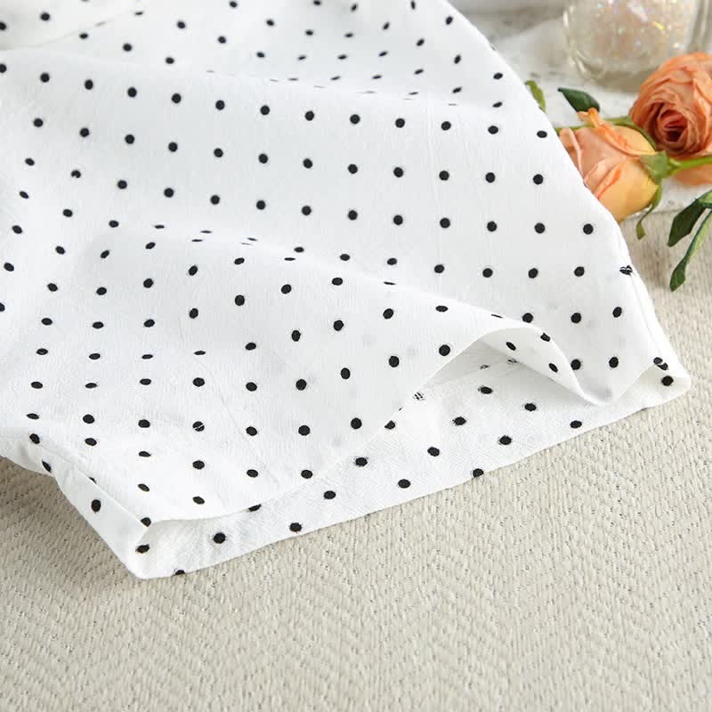 Ownkoti Polka Dot Cotton Kimono Pajama Set - image 4