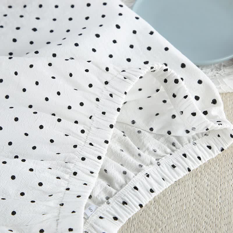 Ownkoti Polka Dot Cotton Kimono Pajama Set - image 8