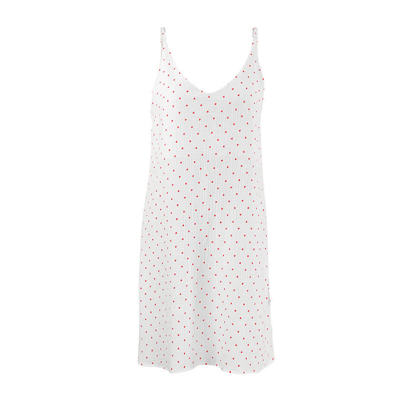 Ownkoti Red Heart Pure Cotton Lounge Dress - image 4