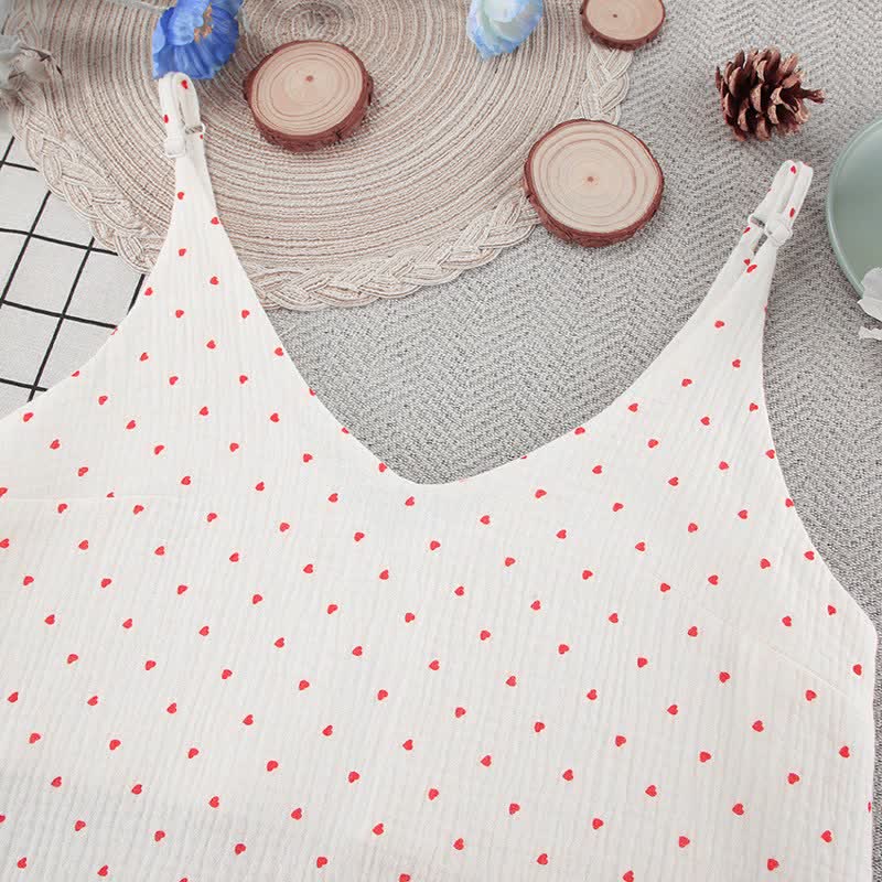 Ownkoti Red Heart Pure Cotton Lounge Dress - image 5
