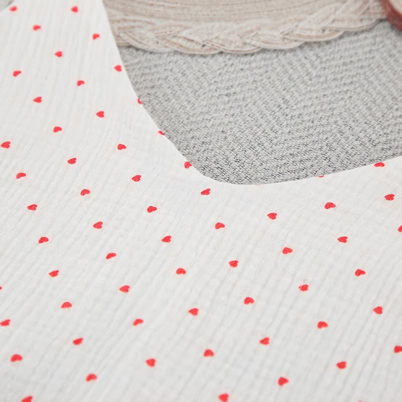 Ownkoti Red Heart Pure Cotton Lounge Dress - image 7