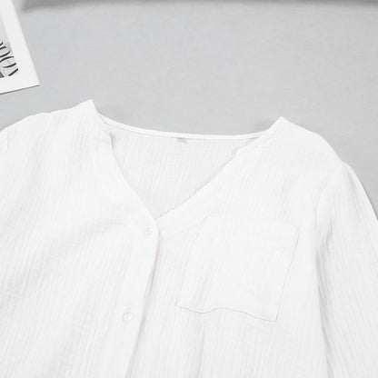 Ownkoti Long Sleeve Top & Shorts Pajama Set - image 5