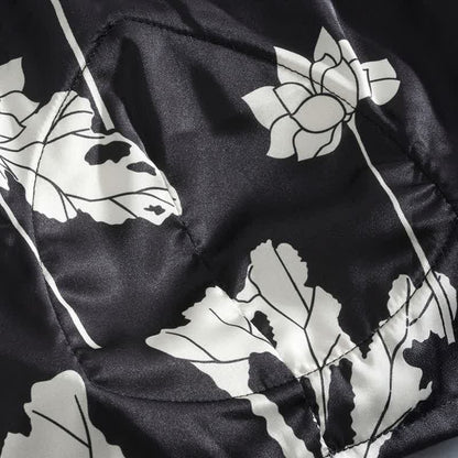 Ownkoti Black Floral Cami Shorts Pajama Set - image 12