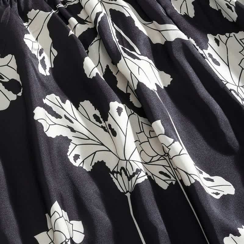 Ownkoti Black Floral Cami Shorts Pajama Set - image 11