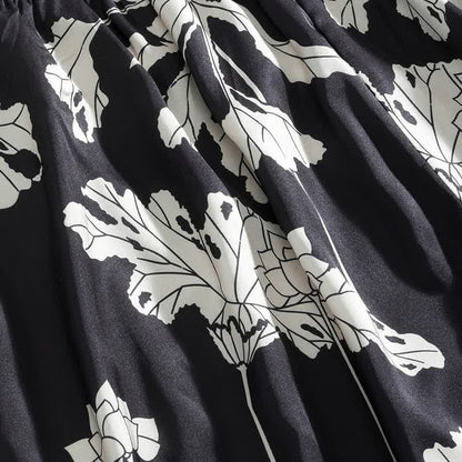 Ownkoti Black Floral Cami Shorts Pajama Set - image 11