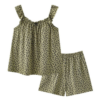 Ownkoti Olive Floral Ruffle Cami Pajama Set - image 5