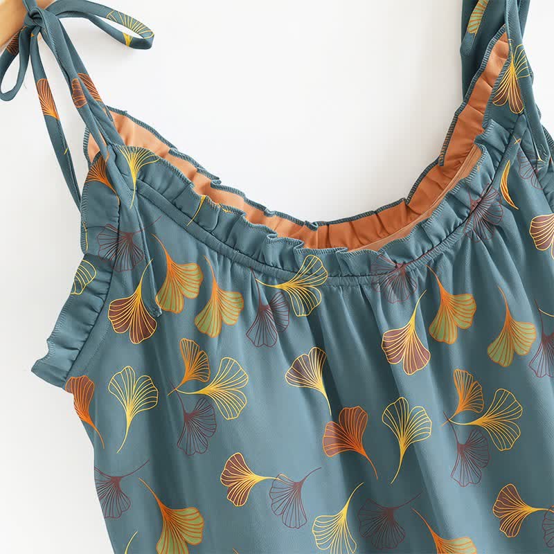 Ownkoti Ginkgo Cami Top & Pants Pajama Set - image 2
