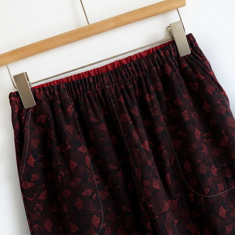 Ownkoti Ginkgo Biloba Leaf Cami Pajama Set - image 15