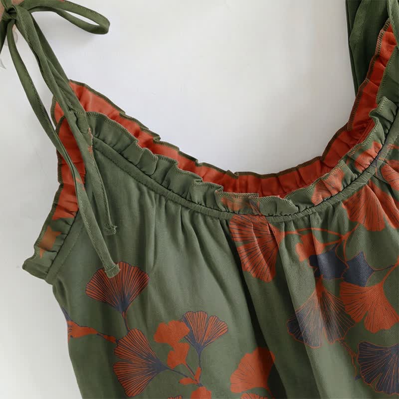 Ownkoti Elegant Ginkgo Cami Cotton Pajama Set - image 18