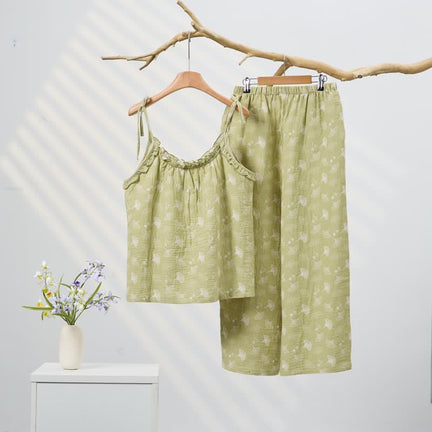 Ownkoti Fresh Ginkgo Leaf Cami Cotton Pajamas - image 0