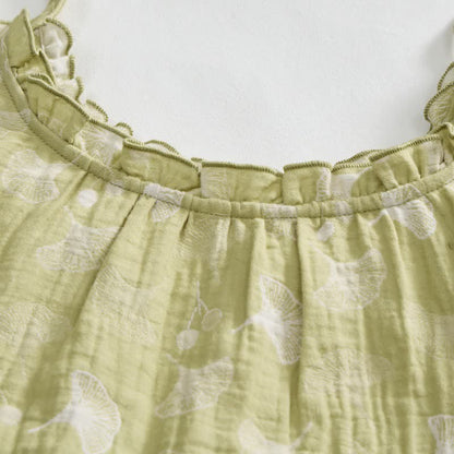 Ownkoti Fresh Ginkgo Leaf Cami Cotton Pajamas - image 6