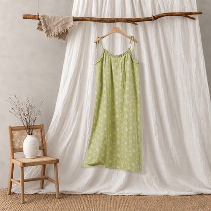 Ownkoti Fresh Ginkgo Cotton Cami Night Dress - image 2