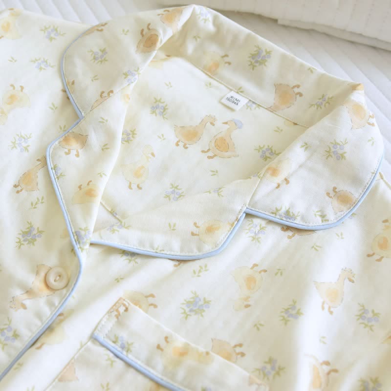 Ownkoti Cotton Duck Print Three Piece Loungewear - image 5
