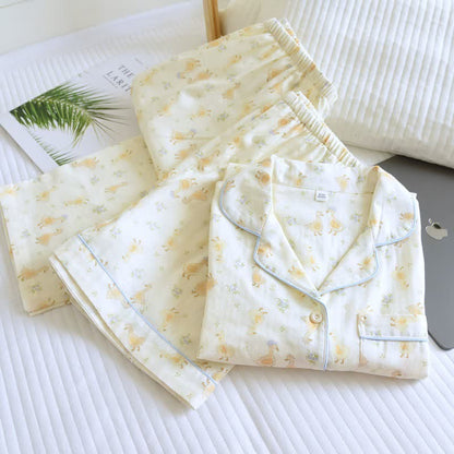 Ownkoti Cotton Duck Print Three Piece Loungewear - image 2