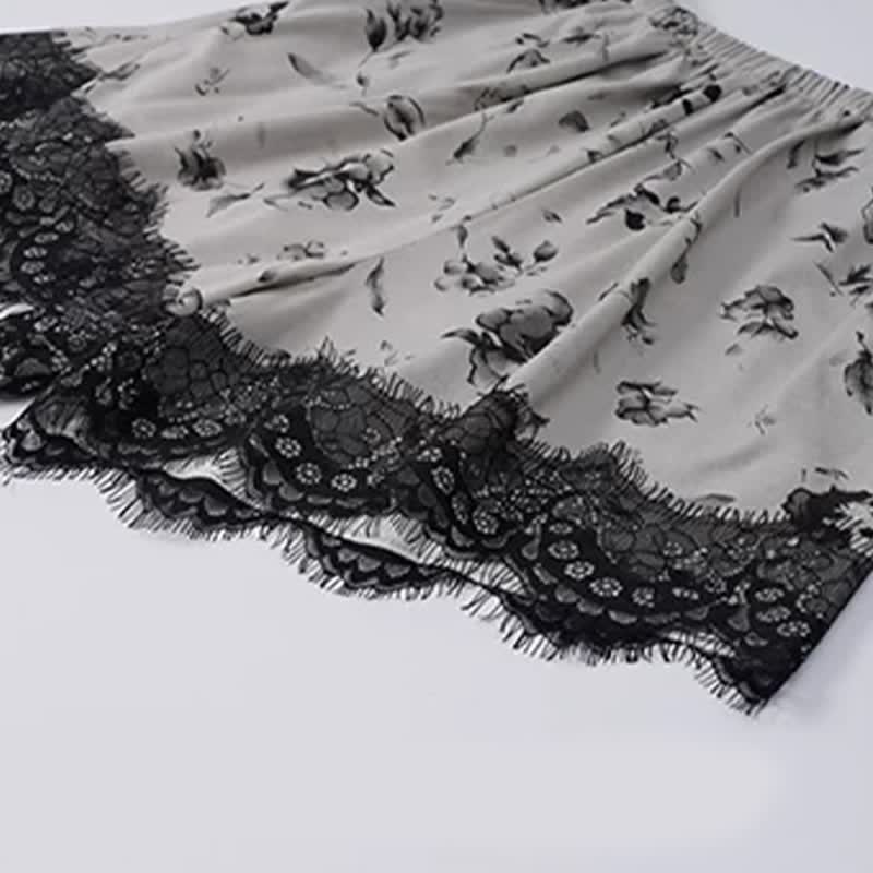 Ownkoti Romantic Floral Lace Cami Pajama Set - image 8