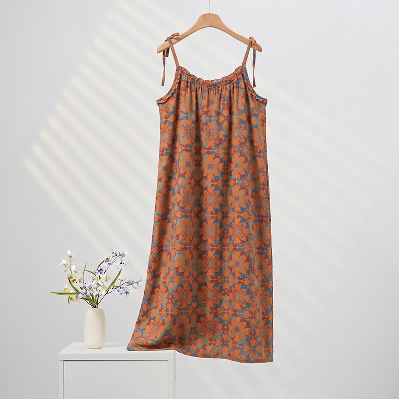 Ownkoti Vintage Boho Cotton Cami Night Dress - image 8