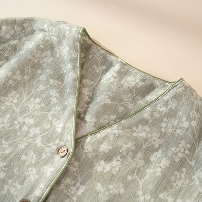 Ownkoti Soft Floral Cotton Button Front Pajamas - image 6