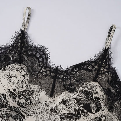 Ownkoti Vintage Floral Lace Cami & Shorts Set - image 4