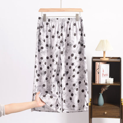 Ownkoti Polka Dot Cropped Pajama Pants - image 2