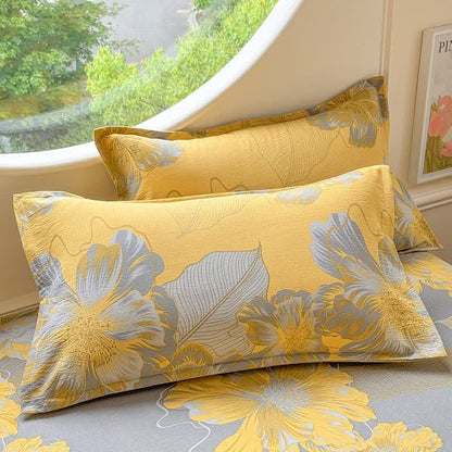 Ownkoti Floral Cotton Gauze 4-Piece Bedding Set - image 6