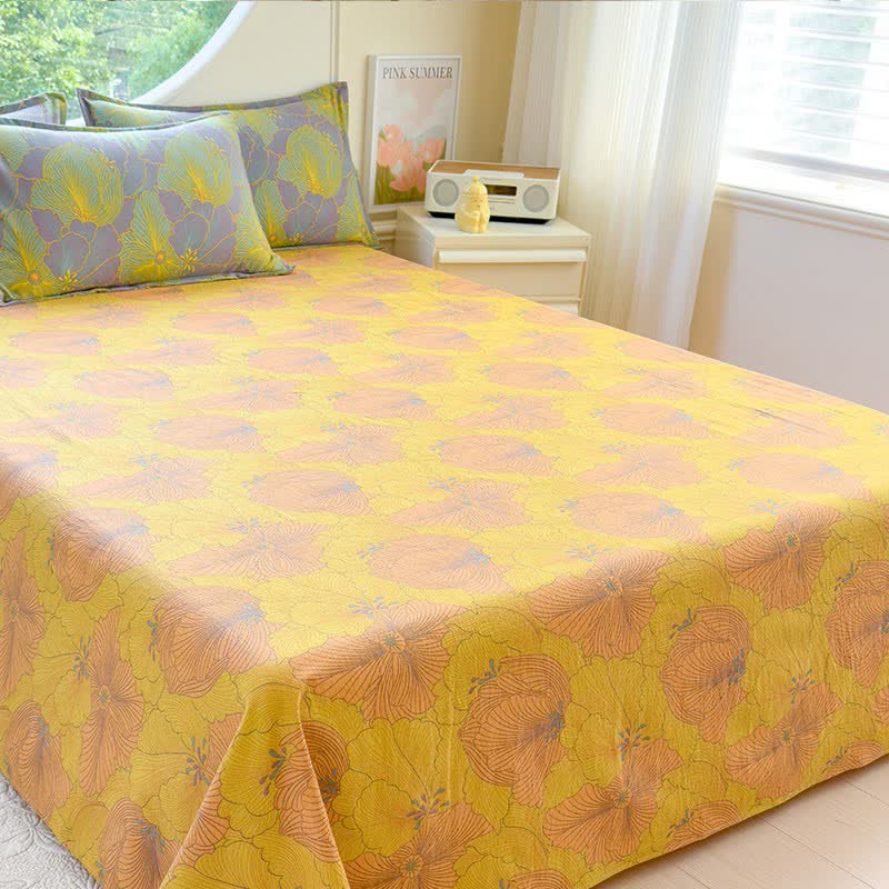 Ownkoti Abstract Floral Cotton Double Gauze Bedding(4PCS) - image 2