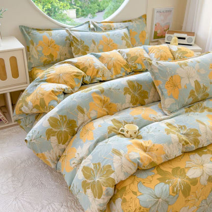 Ownkoti Lily Floral Cotton Double Gauze Bedding(4PCS) - King - image 0