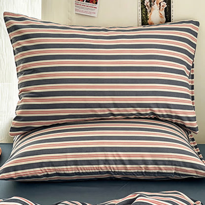 Ownkoti Minimalist Stripe Double Gauze Soft Bedding Set - image 2